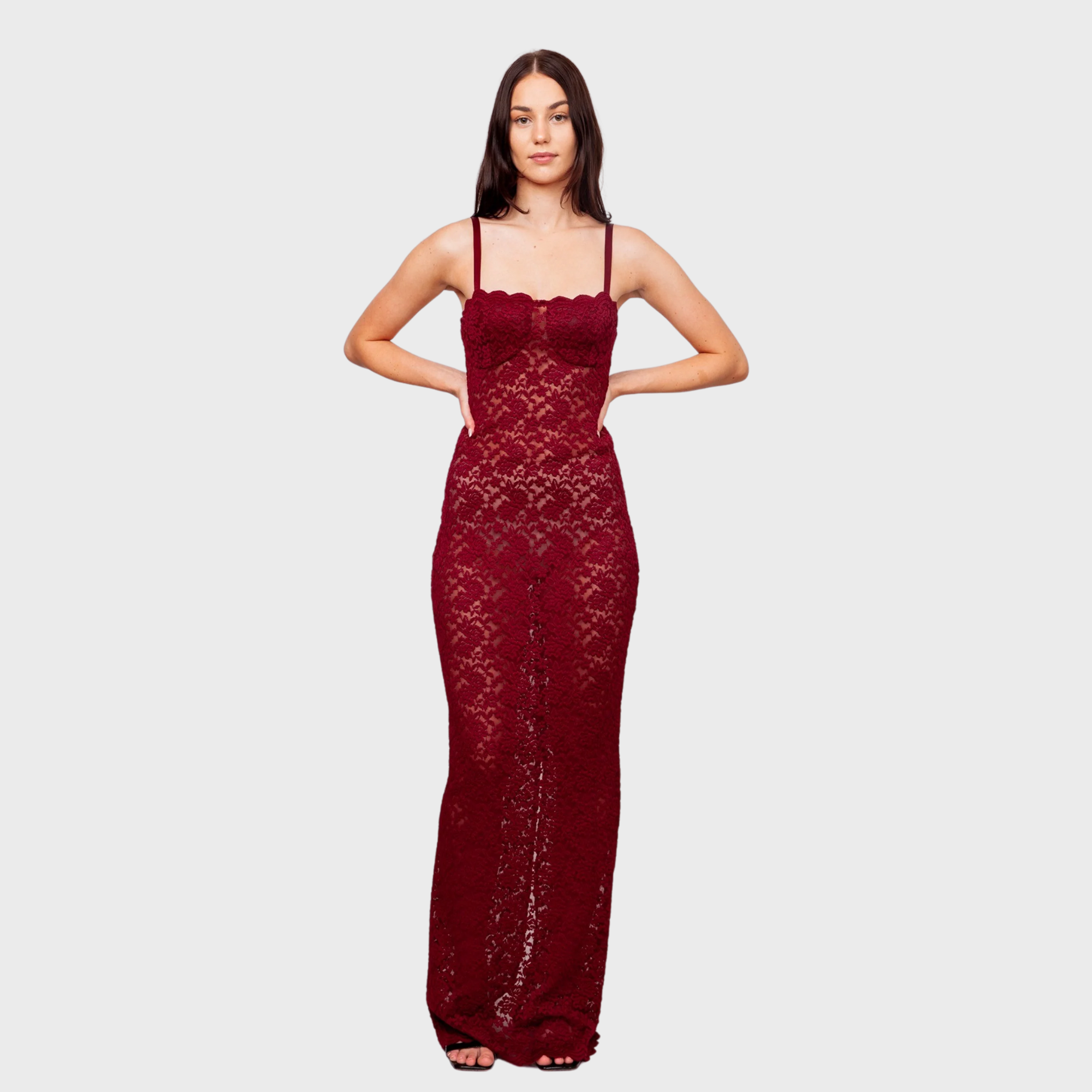 MALBEC LACE MAXI