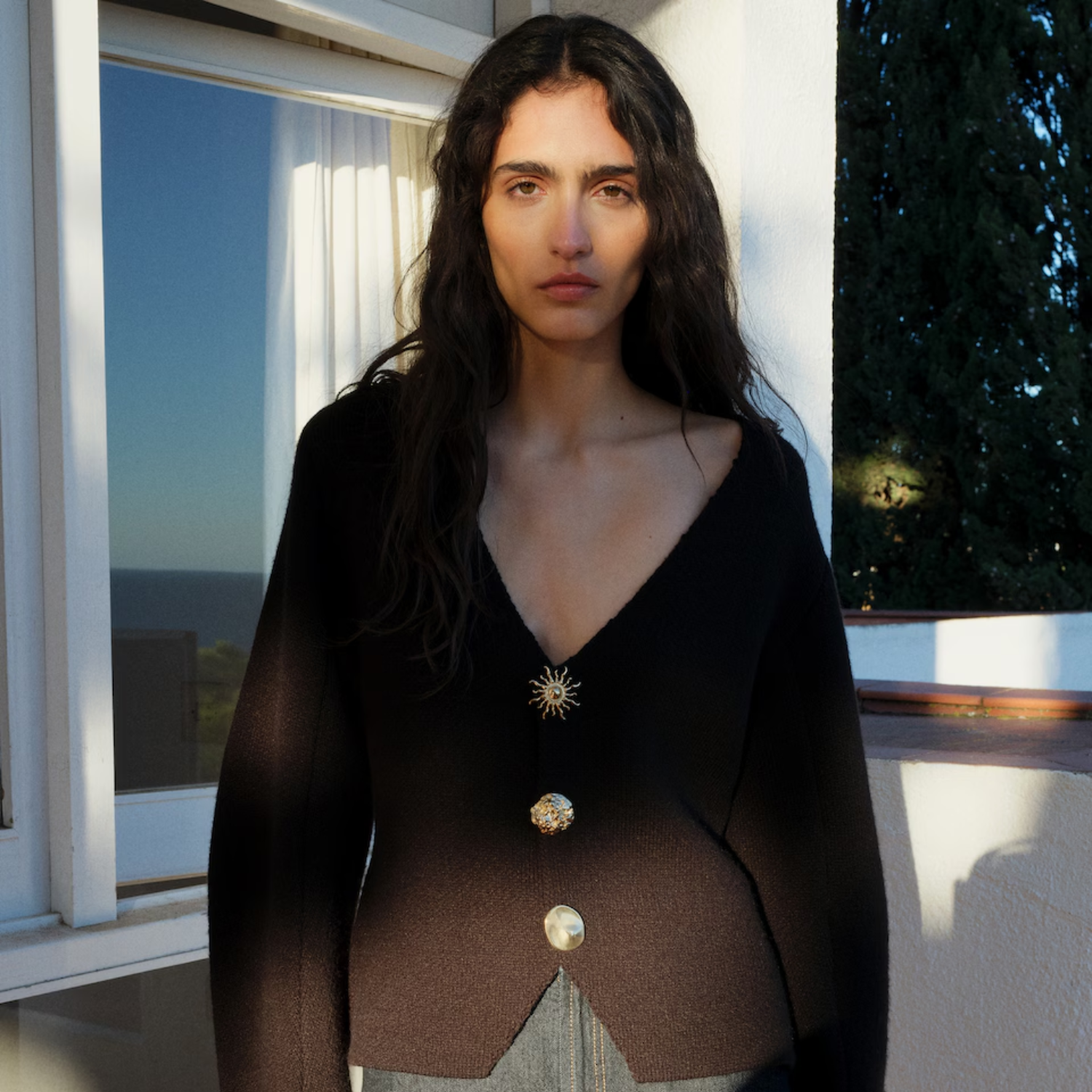 MATTE KNITTED CARDIGAN