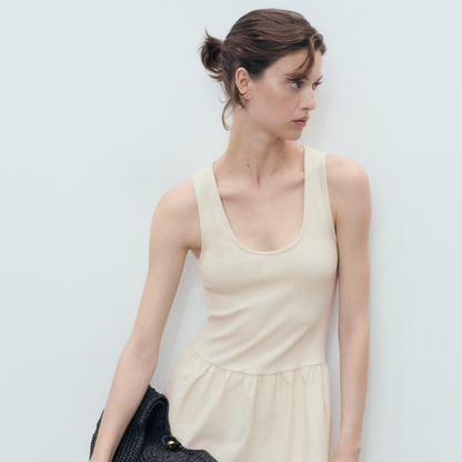 SATINE DRAPE SKIRT