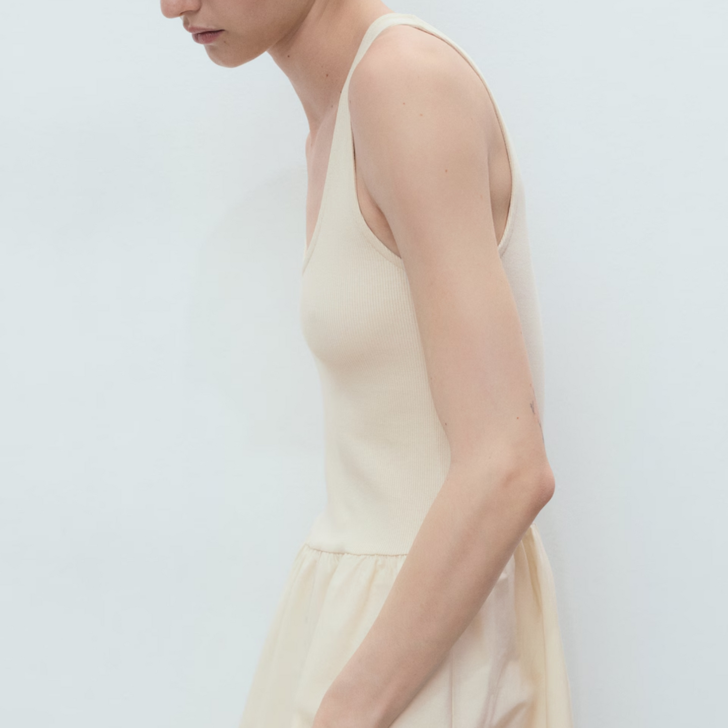 SATINE DRAPE SKIRT