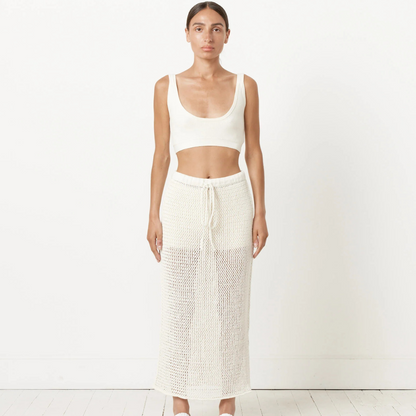 HOLLOW KNITTED SKIRT