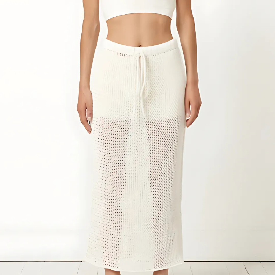 HOLLOW KNITTED SKIRT