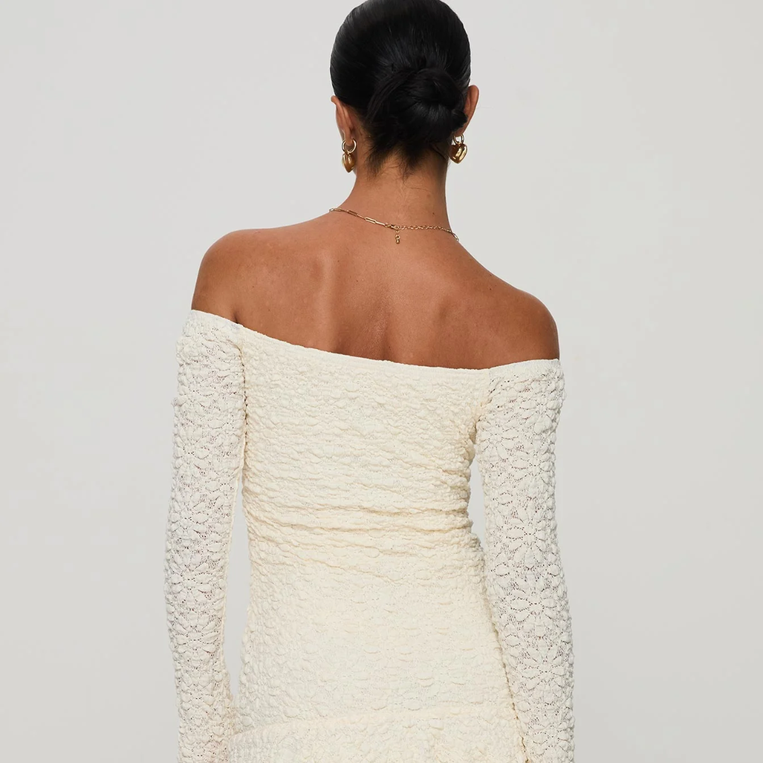 SOFT LACE MINI DRESS