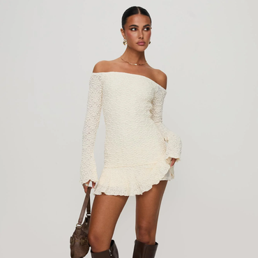 SOFT LACE MINI DRESS