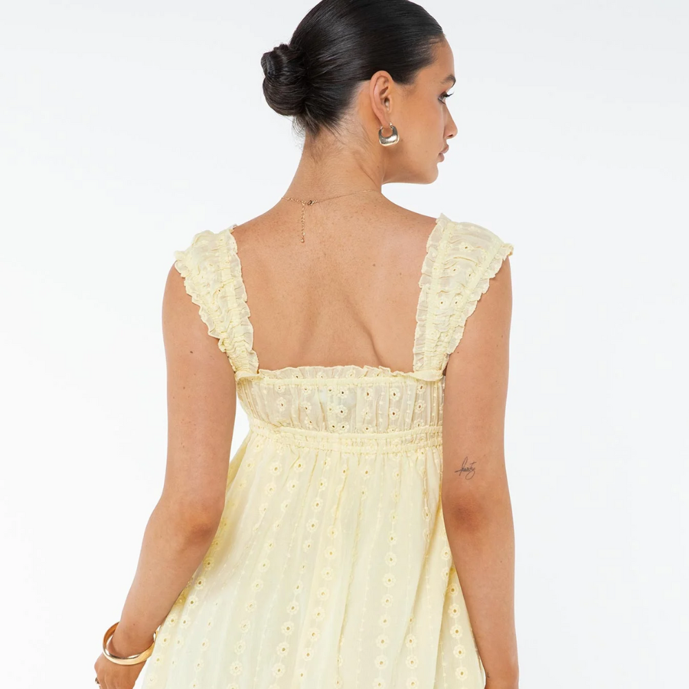 IRIS PATTERNED MINI DRESS
